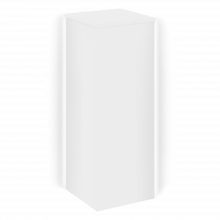 Onix Колонна угловая внешняя правая с подсветкой О.R-KU.VNE.S (R) Белый бриллиант 432*432*1175