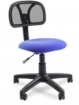 CH 250 - кресло chairman малогабаритное - Сетка черная/ткань синяя