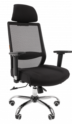 Офисное кресло Chairman 555 Россия LUX черный