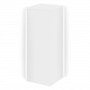 Onix Колонна угловая внешняя с подсветкой левая О.R-KU.VNE.S (L) Белый бриллиант 432*432*1175