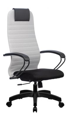 Офисное кресло Kaori/Каори NEW PL (bp10) - сетчатая ткань светло-серая/черная