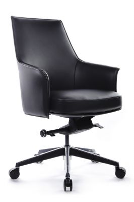 Кресло В1918 Чёрный (A8) натуральная кожа