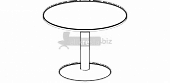 Купить берлин rus конференц стол круглый на опоре с основанием диаметр основания опоры d=500 d=700 кскб 120 d=700 (120х120х74)