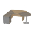 Купить берлин rus стол руководителя угловой с тумбой и брифингом сртб 16-150l (215х200х76)