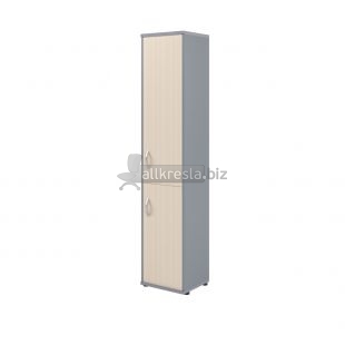 IMAGO Шкаф колонка с глухой средней и малой дверьми СУ-1.3(R) Клен/Металлик 406*365*1975