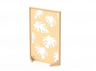 FO Перегородка с декором  "Пальмы" 100х40х140 (43 Карибский песок)