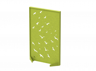 FO Перегородка с декором "Перелетные птицы" 120х40х160 (17 Хвойно-зеленый)