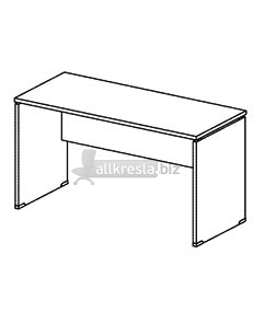 Купить эрго rus стол письменный на лдсп каркасе глубина - 700 мм ст7-14 (1400х700х760)