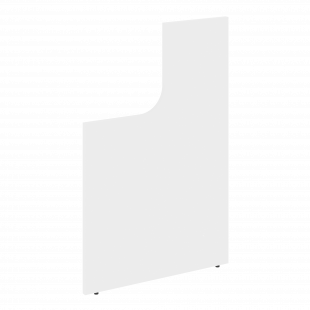 Onix Стойка (боковина) завершающая высокая с вырезом левая О.R-SVV (L) Белый бриллиант 25*766*1187