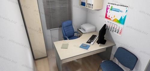 Расстановка офисной мебели в ОЧЕНЬ маленьком офисе 4.5 м кв