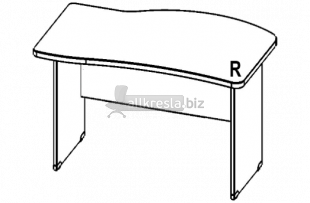 Купить берлин rus стол с брифонг-зоной сбз 140 l/r (140х100х74)