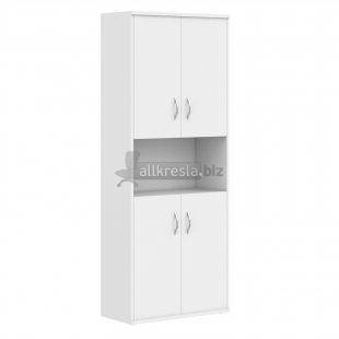 IMAGO Шкаф с двумя комплектами глухих малых дверей СТ-1.5 Белый