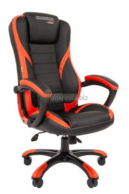 Офисное кресло Chairman game 22 экопремиум черный/красный (н.п.)