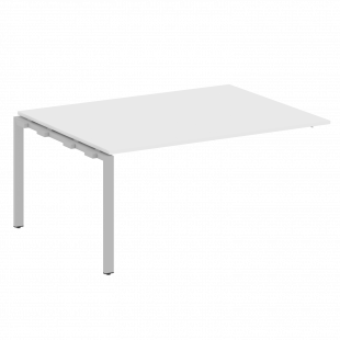 Metal System Проходной элемент перег. стола на П-образном м/к БП.ППРГ-4 Белый/Серый металл 1600*1235*750
