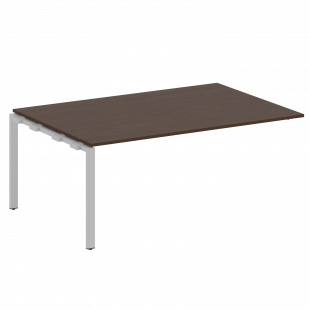 Metal System Проходной элемент перег. стола на П-образном м/к БП.ППРГ-5 Венге/Серый металл 1800*1235*750