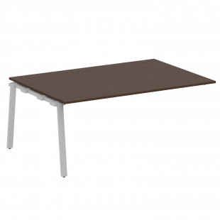 Metal System Проходной элемент перег. стола на А-образном м/к БА.ППРГ-5 Венге/Серый металл 1800*1235*750