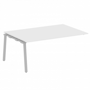 Metal System Проходной элемент перег. стола на А-образном м/к БА.ППРГ-5 Белый/Серый металл 1800*1235*750