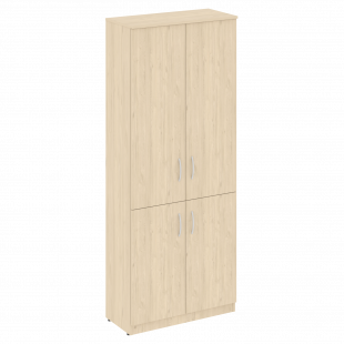 Купить nova s шкаф высокий широкий (2 низкие двери лдсп, 2 средние двери лдсп) в.ст-1.3 (770*360*1915)