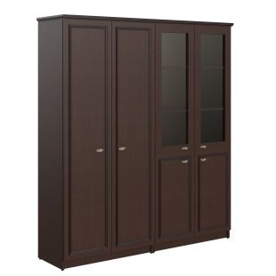 Шкаф высокий 2-х секционный гардероб с комбинированным RHC 180.6 Венге Магия