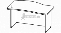 Купить берлин rus стол с брифинг зоной низкая панель сбзнп 160 l/r (160х100х74)