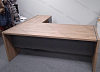 Мебель MORRIS TREND в интерьере. Стол руководителя, конференц стол, шкафы. Цвет: Кария Пальмира-Антрацит